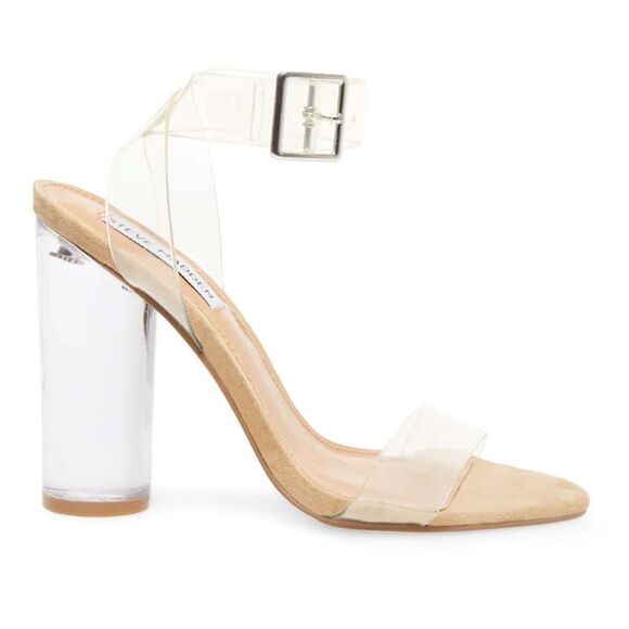STEVE MADDEN Clearer Clear Heels - Picture 1 of 8